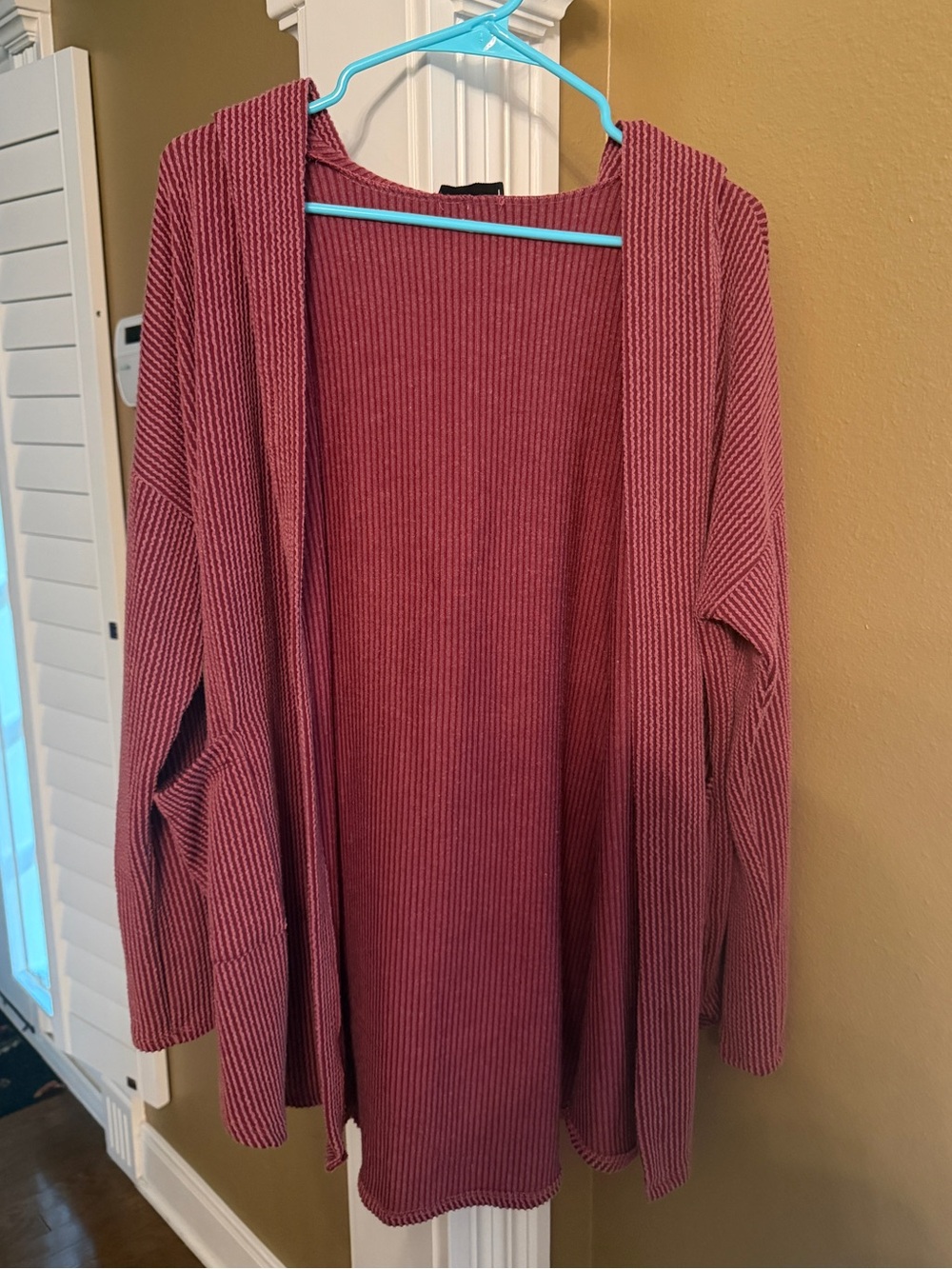 Heimish USA maroon cardigan women’s large
